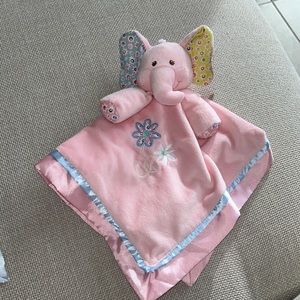 Pink Elephant Lovie Blanket by Mary Meyer